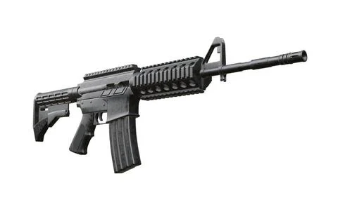Isolated assault rifle 3d render 3d render of isolated assault rifle M4 ca... 스톡 사진