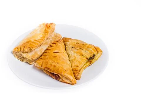 Isolated assorted flavour pie Stock Photos