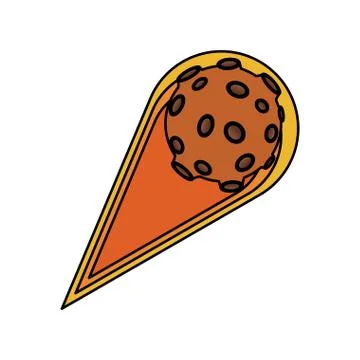 Isolated asteroid design Illustrazione stock