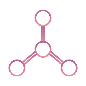 Isolated atom gradient style icon vector design Stock Illustration