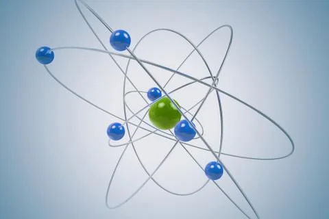 Isolated atom. Stock Illustration