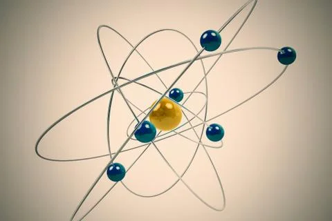 Isolated atom. Stock Illustration