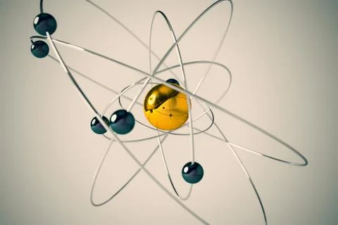 Isolated atom. Stock Illustration