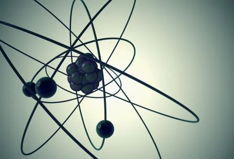 Isolated atom. Stock Illustration