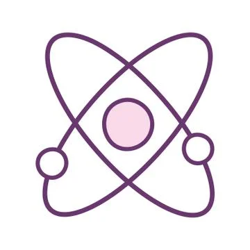 Isolated atom line style icon vector design Stock Illustration