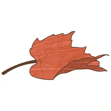 Isolated autumn leaf texture style Vector Illustrazione stock