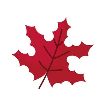 Isolated autumn maple leaf vector design Illustrazione stock