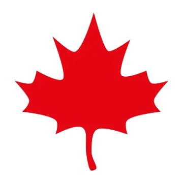 Isolated autumn red maple leaf vector design Stock Illustration