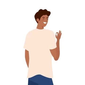 Isolated avatar man backwards vector design Stock Illustration