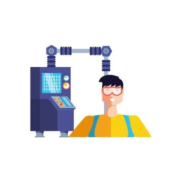 Isolated avatar of professional worker design Stock Illustration