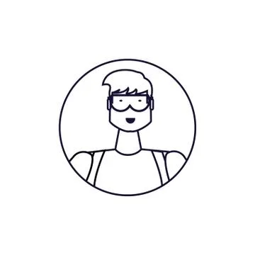 Isolated avatar of professional worker design Stock Illustration