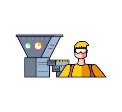 Isolated avatar of professional worker design Stock Illustration