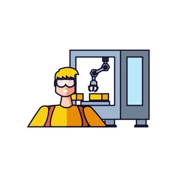 Isolated avatar of professional worker design Stock Illustration