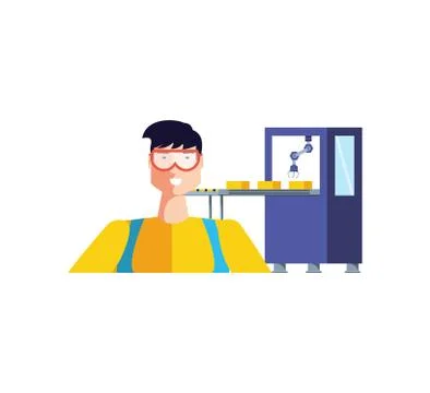 Isolated avatar of professional worker design Stock Illustration