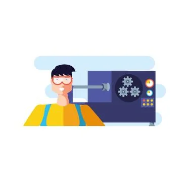 Isolated avatar of professional worker design Stock Illustration