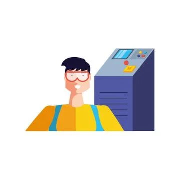 Isolated avatar of professional worker design Stock Illustration
