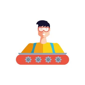 Isolated avatar of professional worker design Stock Illustration