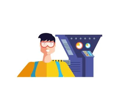 Isolated avatar of professional worker design Stock Illustration