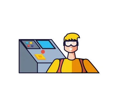 Isolated avatar of professional worker design Stock Illustration