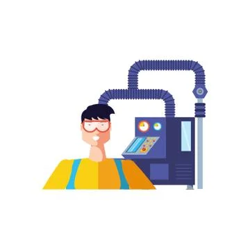 Isolated avatar of professional worker design Stock Illustration