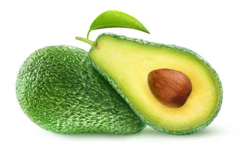 Isolated avocado Stock Photos