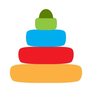 Isolated baby stack toy icon Stock Illustration