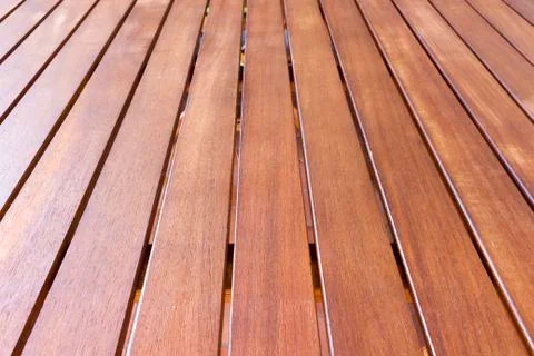 Isolated background with larch wood table Stock Photos