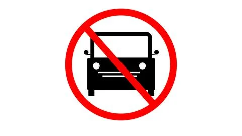 Isolated background No Parking caution Sign board graphics on white color i.. Stockillustratie