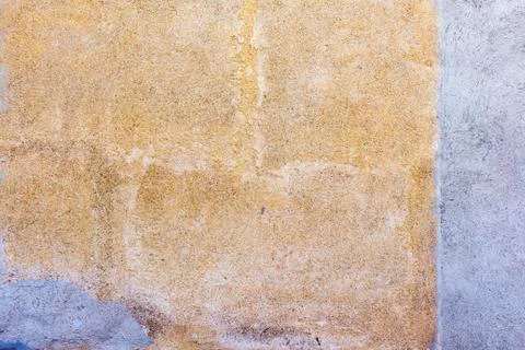 Isolated background old wall with damaged plaster Stock Photos