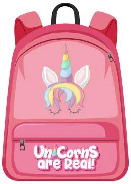 Isolated backpack on white background Stock Illustration