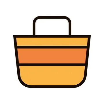 Isolated bag summer icon vector illustration Stock Illustration