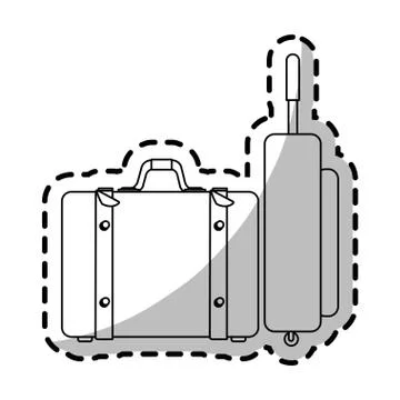 Isolated baggage design Stock Illustration