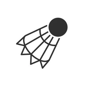 Isolated ball of badminton flat vector design Stock Illustration