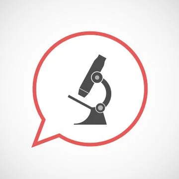 Isolated balloon with  a microscope icon Stock Illustration