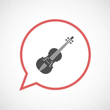 Isolated balloon with  a violin イラスト素材