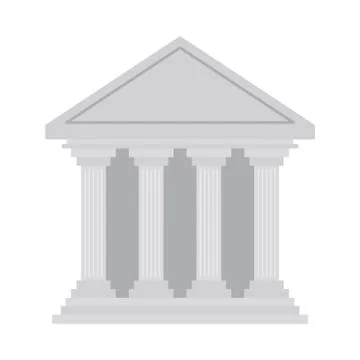 Isolated bank building vector design Ilustración de archivo
