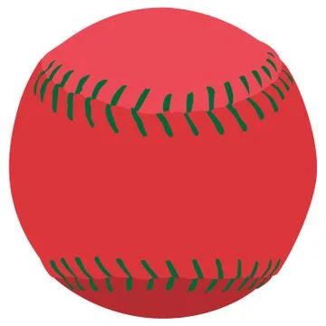 Isolated baseball ball Stock Illustration