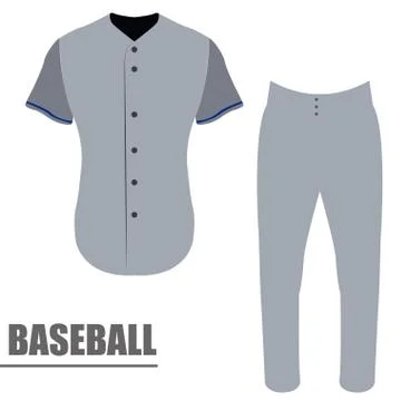 Isolated baseball uniform Stock Illustration