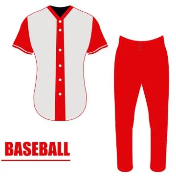 Isolated baseball uniform Stock Illustration