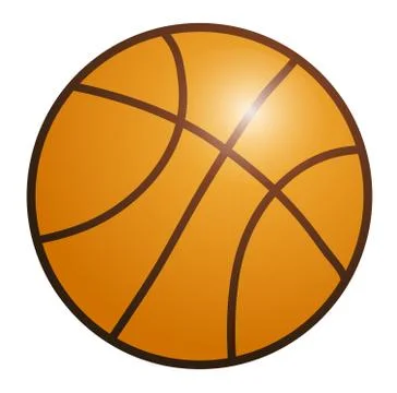 Isolated basketball background Stock Illustration