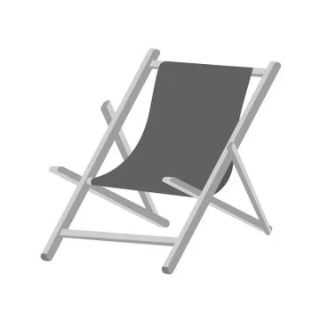 Isolated beach chair design 스톡 일러스트
