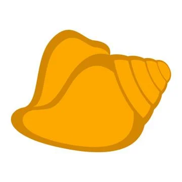 Isolated beach seashell icon Stock Illustration