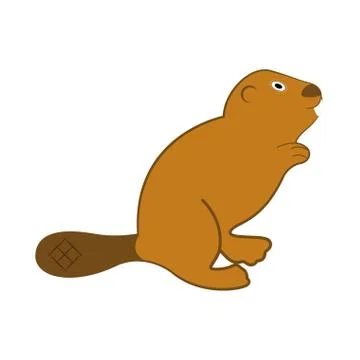 Isolated beaver icon Stock Illustration