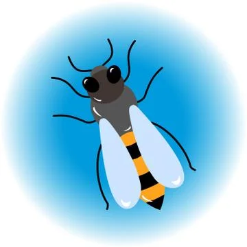 Isolated  bee icon Stock Illustration