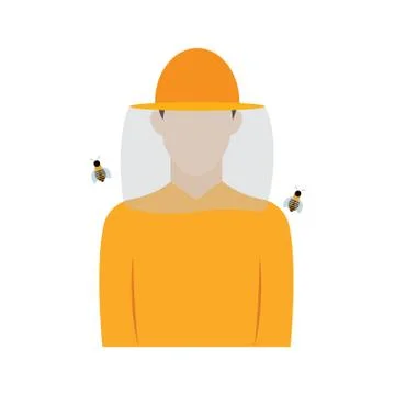 Isolated beekeeper icon Stock Illustration