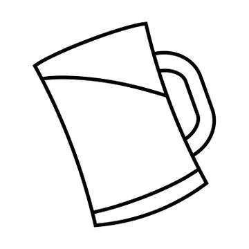 Isolated beer mug icon Stock Illustration