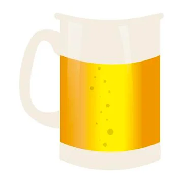 Isolated beer mug Stock Illustration