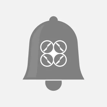 Isolated  bell with a drone Stock Illustration