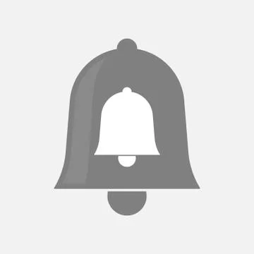 Isolated bell icon with a bell Stock Illustration