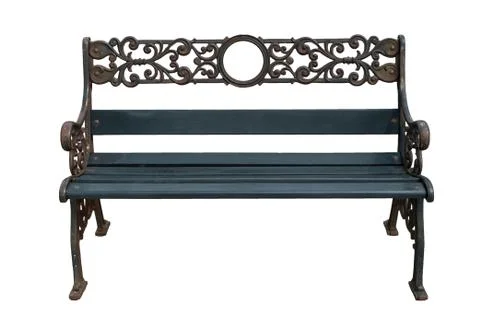 Isolated bench Foto stock